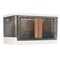 Collapsible Storage Container Organizer With Lids 19X12x11 Inch White Gray
